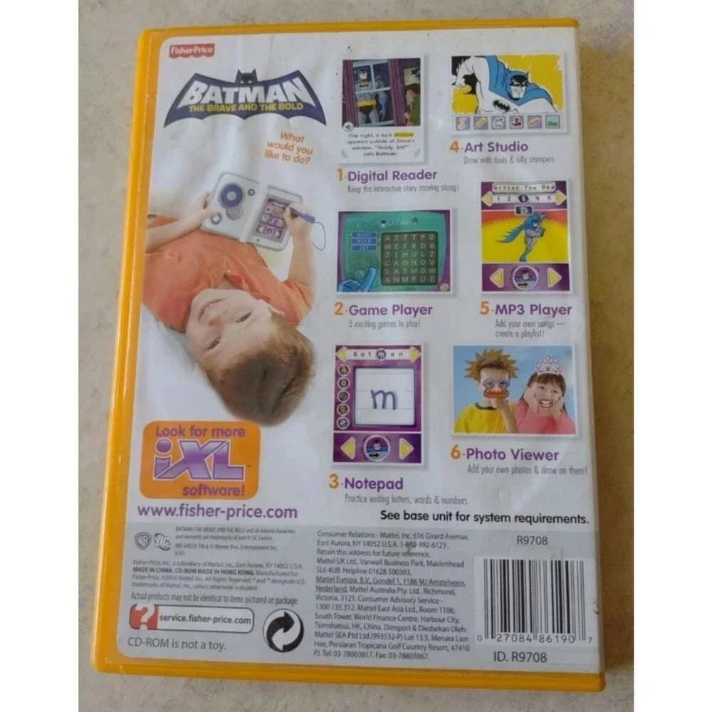 Batman iXL Learning Game Disc + Case + Manual